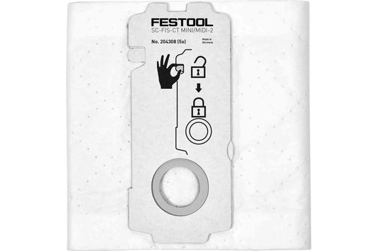 Festool SELFCLEAN Filtersack SC-FIS-CT MINI/MIDI-2/5/CT15 - 204308