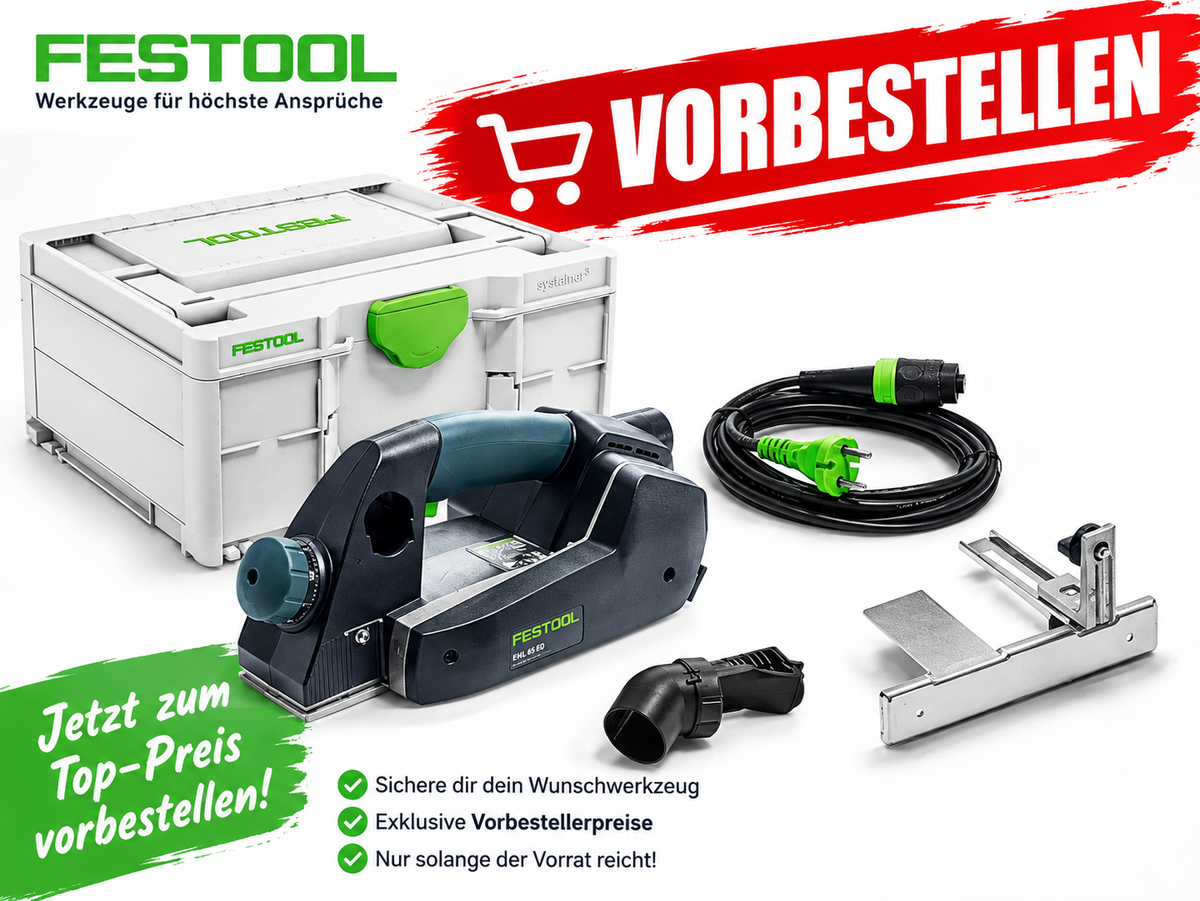 Festool Einhandhobel EHL 65 EQ-Plus - 576247 - Vorbestellen